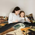 thumbnail image 4 of jejeloiu Wild Bear Deer Twin Bedding Sets 7-Piece,Jungle Animal Bedding Comforter Set,Weatern Farmhouse Cabin Sheet Sets For Child,Luxury Bedroom Decor Reversible, 4 of 8
