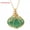 Aventurine (Gold), variant on Halloween Copper Wire Wrapped Crystal Pumpkin Necklace Pendant Autumn Jewelry-Amethyst (Gold)