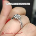 thumbnail image 3 of Cushion Halo Split Shank Lab Diamond Ring, 3 of 5