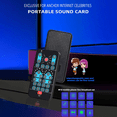 thumbnail image 2 of Mini Voice Changer Card 16 Different Effects Voice Changing Support Multi Language for Games Song Phone Live Streaming,1 x Voice Changer Sound Effect 1 x Earphone 1 x USB Cable,Black, 2 of 8