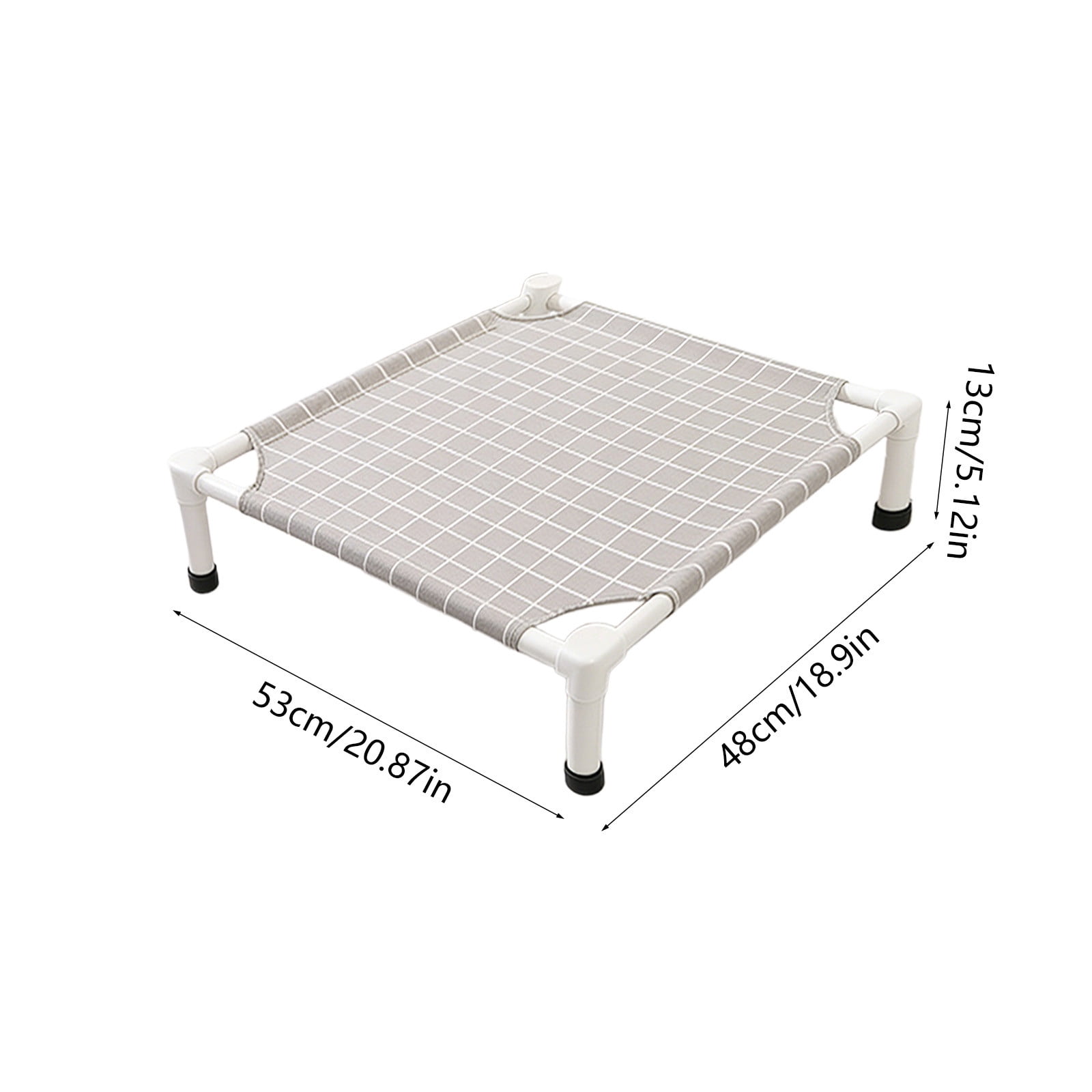 Elevated Raised Outdoor Dog Bed - Cooling Lifted Outside Dogs Cot Bed with Non-Slip Feet Dog Hammock Bed, Portable Puppy Pet Bed for Indoor & Outdoor