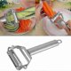 thumbnail image 1 of Versatile Stainless Steel Peeler and Slicer Tool for Vegetables and Fruits - Double Planing Grater for Efficient Food Preparation, 1 of 5