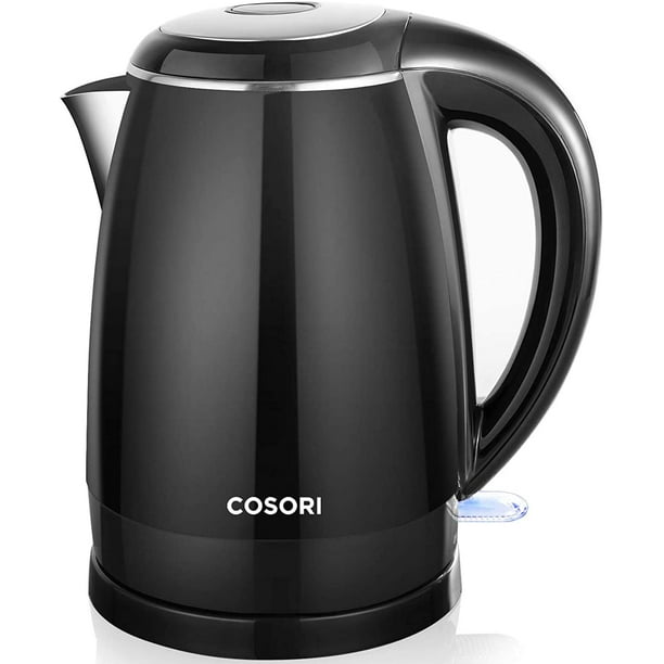 Electric Kettle, Miroco 1.8L Double Wall 100% Stainless Steel BPA-Free Cool  Touch Tea Kettle with Overheating Protection, Cordless with Auto Shut-off -  China Double Layer Steel Kettle and Double Controller Kettle price