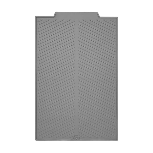 Silicone Drip Mat for Kitchen Sink, Dish Drying Mat with Heat Insulation, Foldable Fruit and Vegetable Drainer, Space Saving Countertop Pad
