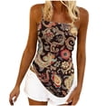 thumbnail image 4 of Camisole Tops for Women 2026 Plus Size Summer Casual Sleeveless T-Shirt Irregular-Hem Soft Cami Tank Tops Slim Fit Fashion Prints Tunic Blouses Lounge Boho Comfy Outdoor Holiday, 4 of 6