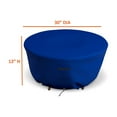 thumbnail image 2 of Covers & all Round Fire Pit Cover, Heavy Duty 18 Oz Waterproof UV & Weather Resistant for Patio Lawn Garden Backyard Outside, with Drawstrings (30"Diameter x 12"H, Blue), 2 of 7