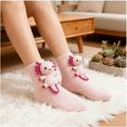 thumbnail image 3 of 3D Knit Animal Socks, Animal Socks Hand Crocheted, Double-layer cotton, Warm embrace，Crochet Animal Slipper Socks - Handmade Plush Creature Socks With Non-Slip Grips For Kids & Adults, 3 of 11