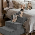 thumbnail image 6 of Precious Tails High Density Foam Sherpa Top Wide 3 Steps for Dog/Cat, 6 of 8