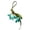 #A01-Cyan, variant on Light Purple Osmanthus Flower Bag Charm PU Leather Backpack Pendant Realistic Floral Keychain Accessory for Women Girls Handbag Car Decor Gift