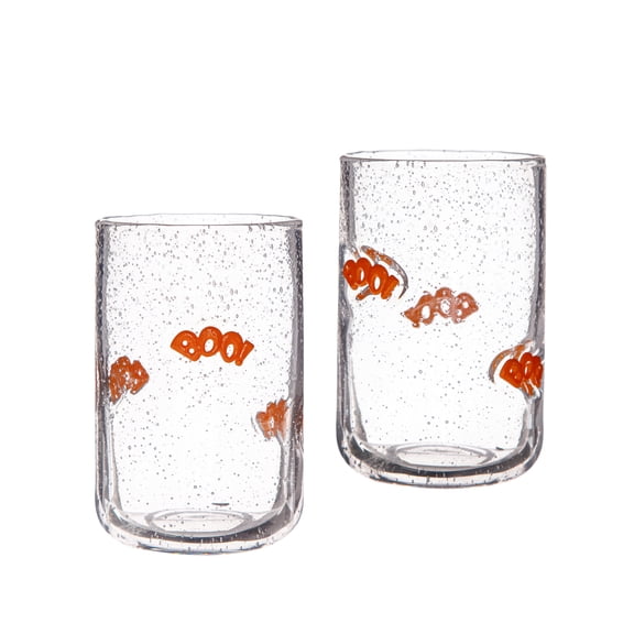 Way to Celebrate 2pack Bubble Glass DOF BOO