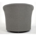 thumbnail image 4 of Fox Hill Trading Marlee 19"H Polyester Fabric Swivel Club Chair in Gray, 4 of 4