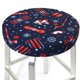 thumbnail image 3 of Balery Winter Sports Fun Pattern Fundas de asiento para taburete de bar redondo de tela de terciopelo ajustables que protegen de arañazos y manchas para sillas de 14 a 17 pulgadas.-13 inch, 3 of 7