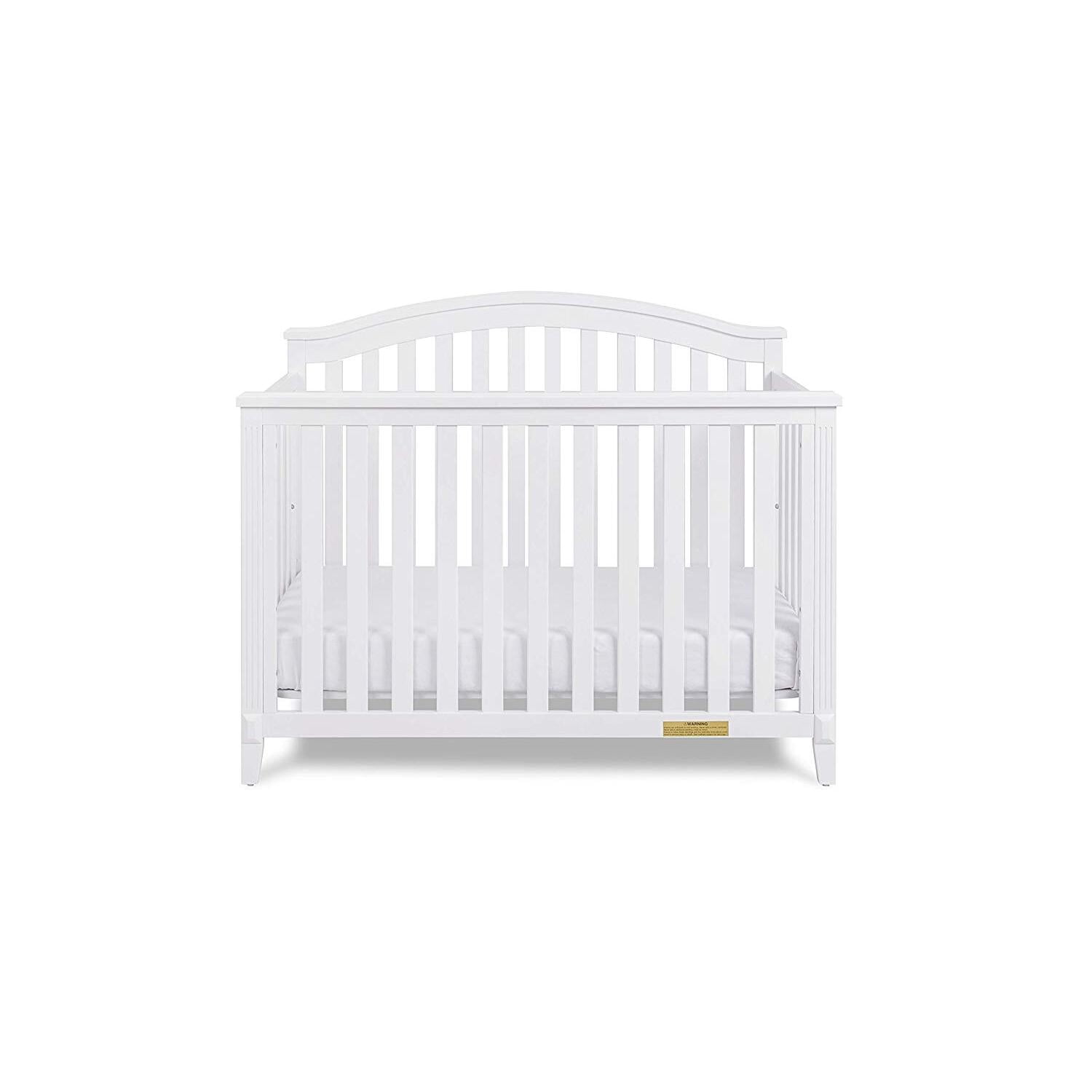Convertible Crib 4-in-1 Modern Baby Crib Bed Daybed White Chic Design