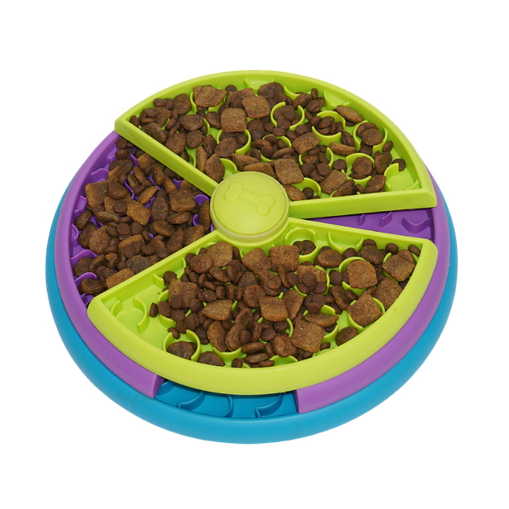 Miiottaa Dog Treat Puzzle Slow Feeder Enrichment Smooth Round Toy Prevent Obesity
