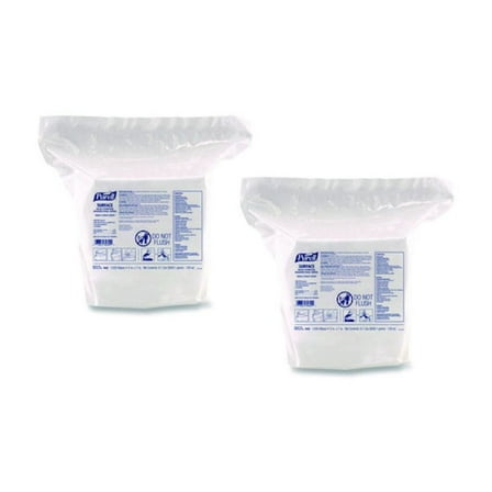 PURELL Surface Multi-Purpose Disinfecting Wipes, 1-Ply, 5 x 7, Fresh Citrus, White, 2/Carton