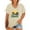 Beige, variant on Shirts for Women V Neck Short Sleeve Casual Summer T-Shirt Flowy Cover Hip Length Basic Tee Soft Breathable Loose Fit Daily Wear Top L Size Spring Summer Womens Tops