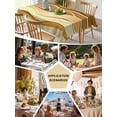 thumbnail image 5 of Coastal Yellow Table Cloth, Ombre Ocean Wave Stripes Brown Beach Sand Waterproof Tablecloth for Rectangle Tables, Reusable Washable Fabric Table Cover for Restaurant Kitchen Dining Tables 52"x70", 5 of 6
