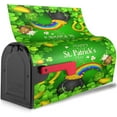 thumbnail image 4 of Rainbow Clover Gold Coins Pot Shamrock Mailbox Covers Magnetic Mail Cover Letter Post Box 25.5x21 in Mailwrap for Outside Garden Home Decor, 4 of 6