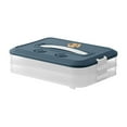 thumbnail image 2 of Pantry Organization Food Storage Containers Refrigerator Storage Meal Prep Storage Containers Plastic Cookie Containers Stackable Cookie Dumpling Storage Box Containers with Lids Airtight, 2 of 8