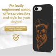 thumbnail image 2 of Case Yard Wooden Case for iPhone-SE Soft TPU Silicone cover Slim Fit Shockproof Wood Protective Phone Cover for Girls Boys Men and Women Supports Wireless Charging Sailor Skull Design, 2 of 7
