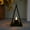 Black, variant on Small Lantern with LED Tealight, Modern Lantern Decorative, Hanging Candle Lantern for Ramadan Christmas Wedding Table Centerpiece Indian Diwali Decor, Garden Fairy Party Decoration