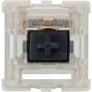 Gateron ks-9 Mechanical Key Switches for Mechanical Gaming Keyboards | Plate Mounted (Gateron Black, 65 Pcs)
