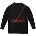 thumbnail image 2 of Halloween Red Clan Ninja Assassin Costume Youth Long Sleeve T Shirt Black YMD, 2 of 2