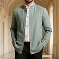 thumbnail image 1 of Veste de Complet pour Homme avec Col Montant, Manches Longues et Poche pour Occasions Formelles, 1 of 9