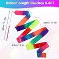 thumbnail image 2 of ZheElen 4pieces Dance Ribbons Premium For Sparkling Pink Gymnastics Ribbon Wand Rhythmic Dance Ribbons Gift, 2 of 6