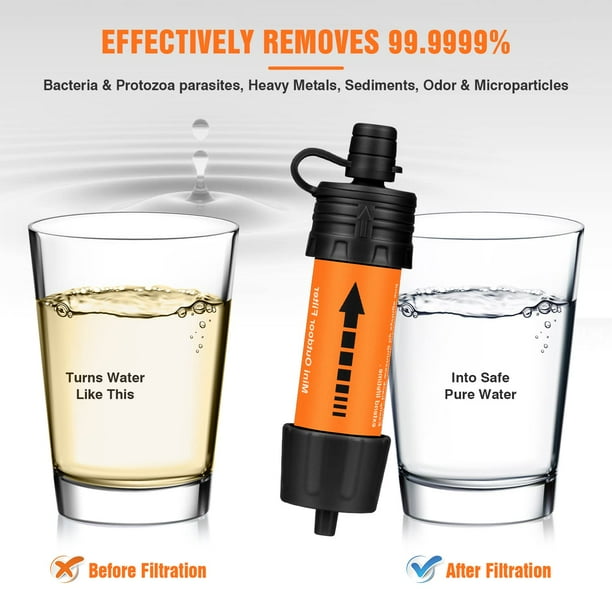 Outdoor Water Purifier Personal Survival Water Purifier Camping Water