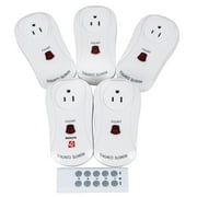 5pcs AC120V US Plug Wireless Remote Control Outlet Switch Socket