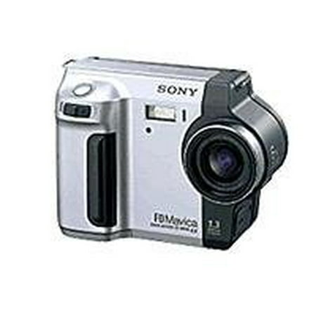 Sony Mavica-MVC-FD87 - Digital camera - compact - 1.3 MP - 3x optical zoom - black, metallic silver