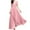 Pink, variant on Summer Dresses for Women V Short Sleeve Evening Gowns Casual Solid Color Party Dress Semi Formal Long Dress