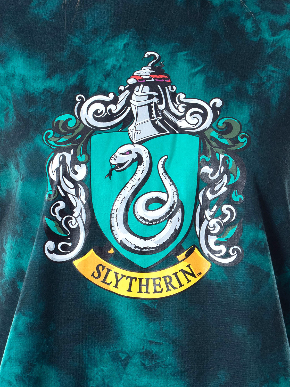 Harry Potter Womens' Hogwarts Houses Tie Dye Hooded Jogger Set-Slytherin  (XS) 