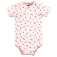 thumbnail image 4 of Hudson Baby Infant Girl Cotton Bodysuits, Sweet Cherry, 12-18 Months, 4 of 5