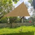 thumbnail image 3 of JIEMUCES Outdoor Triangle Sun Shade Sail with Windproof Ropes UV Blocking Canopy Permeable Breathable Heavy Duty Deck Backyard Patio Shade Cover, 3 of 7