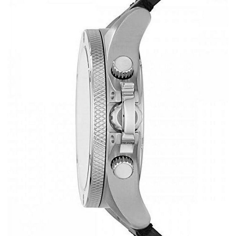 Men s AX1506 Black Leather Quartz Watch Walmart