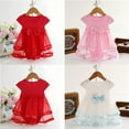 thumbnail image 5 of AJZIOJIRO Newborn Baby Toddler Princess Dress Girls Flutter Lace Dress Sleeveless Muslin Summer Sleeveless Dress 0-18M, 5 of 5