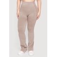 thumbnail image 3 of Women's Plus Size Acid Wash Textured Knit Flare Leggings, 3 of 4