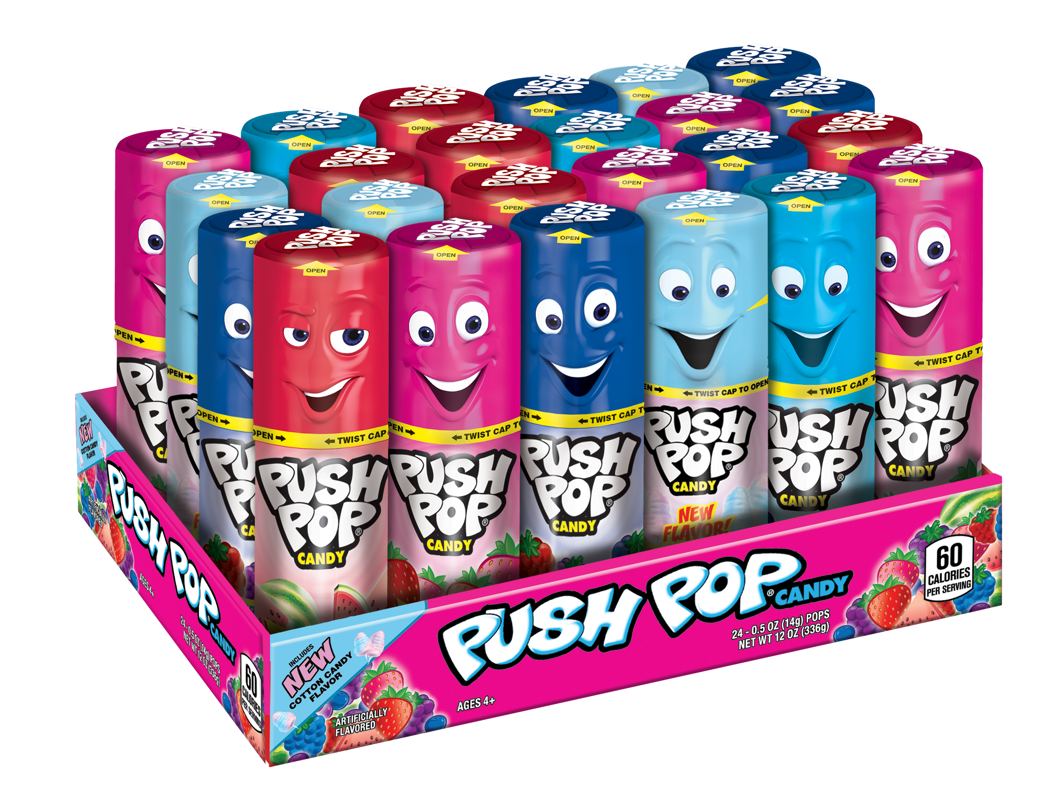 Push Pop, Assorted Flavor Lollipops, 12 Oz, 24 Ct - Walmart.com