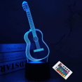 thumbnail image 1 of Lámpara de ilusión 3D ShuxiuWang guitarra con control remoto 16 colores, 1 of 1