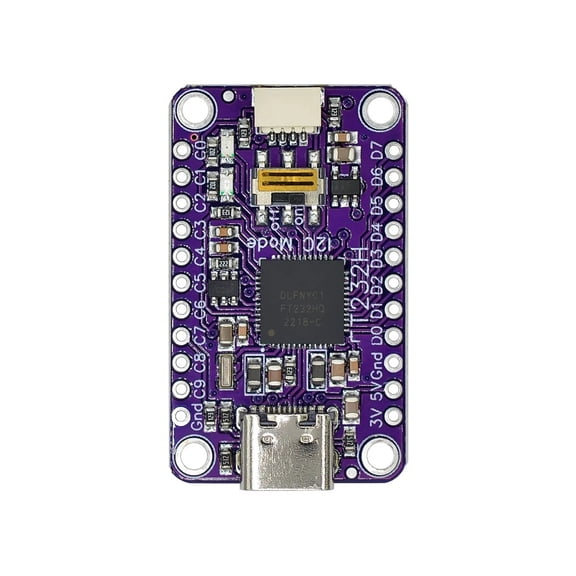 Plug-Play USB to I2C/SPI Adapter MultiProtocol Bridge 12Mbps Data Transfer for Smart Devices & Self-made Electronics