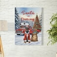 thumbnail image 2 of Santa is Coming Doberman Pinscher Merry Christmas Xmas Noel Truck Tree Vertical Matte Canvas Poster Doberman Dog Lover Gifts Wall Art Home Decor - 02023, 2 of 5