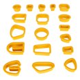 thumbnail image 1 of Clay Cutters Set, 129 Pieces, Easy To Use,  Plastic, Safe Design, Multipurpose, DIY Gift, For Jewelry Making, Clay Earrings, , Fondants, 1 of 8
