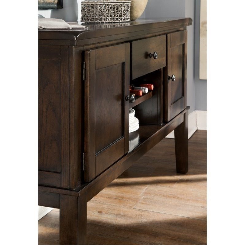 Signature Design By Ashley Haddigan Classic Dining Room Server, Dark