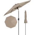 thumbnail image 1 of Bingirl 9FT Outdoor Patio Umbrella, Outdoor Table Umbrella, Market Umbrella, 6 Sturdy Ribs UV Protection Waterproof for Garden, Deck, Backyard, Pool (Tan), 1 of 5