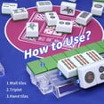 thumbnail image 4 of Soporte para mahjong czzwak de acrílico, 4 piezas, con empujadores, 4 of 7