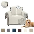 thumbnail image 6 of Sanmadrola Sofa Cover 100% Waterproof Couch Slipcovers Washable Non-Slip Furniture Protector with Pockets/Elastic Straps/Silicone Backing for Kids Pets Dogs, Beige, Chair, 6 of 9