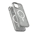 thumbnail image 2 of for iPhone 15 Magnetic Case [Compatible with Magsafe], Clear Glitter Full Body Protective Cover Slim TPU Transparent Shockproof Bling Phone Case for iPhone 15 6.1", Gray, 2 of 5
