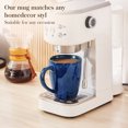thumbnail image 4 of Coffee Mugs Set of 4, 16oz Coffee Cups Set with Handle, Ceramic Tea Mugs for Kitchen, Latte Mugs for Coffee,Cocoa, Tea，Blue, 4 of 8